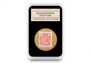 dn spanish civil war emergency money capsule product images 1 300x208 - Imagine using a cup, a stamp, or cardboard as a coin...