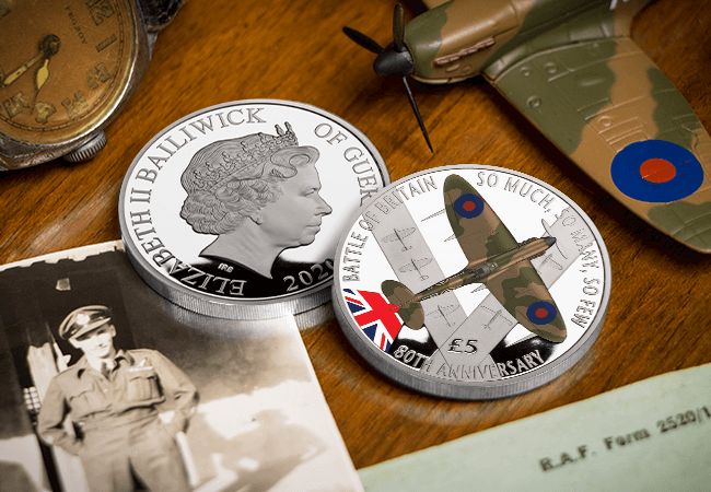 BoB SILVER with Colour Lifestyle 1 - First Look: New coins issued to mark the 80th Anniversary of the Battle of Britain…