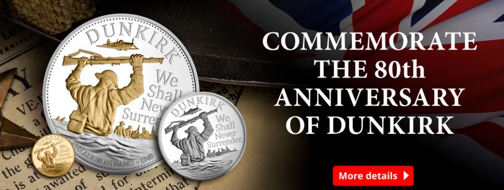 CL Dunkirk British Isles web campaign homepage 2 1024x386 - New coins mark the 80th Anniversary of Dunkirk