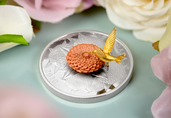 LS Hummingbird and Bloom Coin lifestyle 4 - A complete SELL-OUT within hours! Introducing the latest innovative coin from the Royal Canadian Mint…