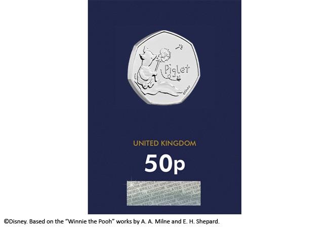 piglet cc packaging front - Introducing the BRAND NEW Winnie the Pooh 50p Coin Range
