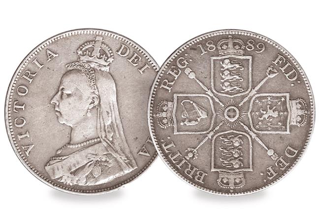 queen victoria double florin obverse reverse - EXPERT GUIDE: building a historic coin collection