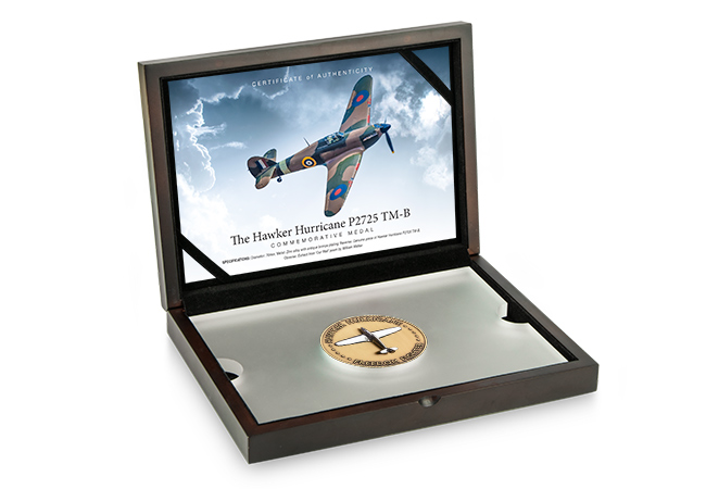 Hurricane Medal BOX - The day a Hawker Hurricane SAVED Buckingham Palace