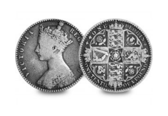 1849 Victorian Florin nicknamed Godless Florin - The Victorian attempts at decimalisation that didn’t quite go to plan...
