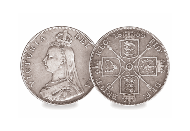 1887 1890 Queen Victoria Double Florin nicknamed The Barmaids Ruin - The Victorian attempts at decimalisation that didn’t quite go to plan...