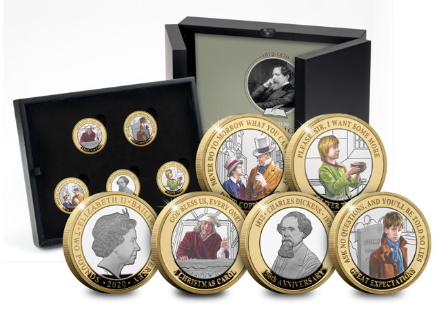 Charles Dickens 2 prod image silver set main - The BRAND NEW £2 coins in honour of literary legend Charles Dickens…