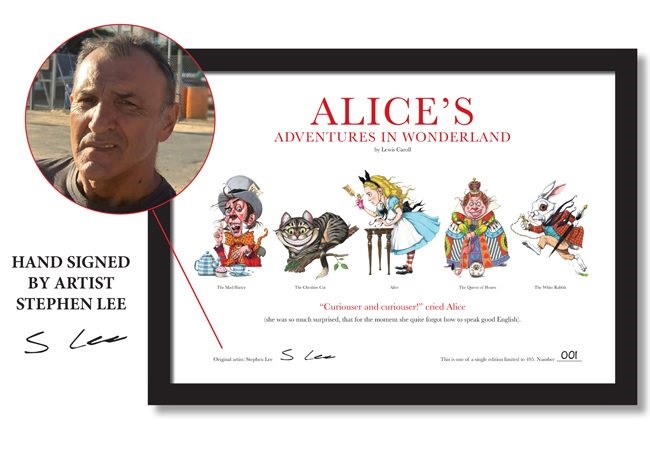 MT Alice in wonderland signed frame pull out - Fall down the rabbit hole and discover the BRAND NEW Alice’s Adventures in Wonderland 50ps…