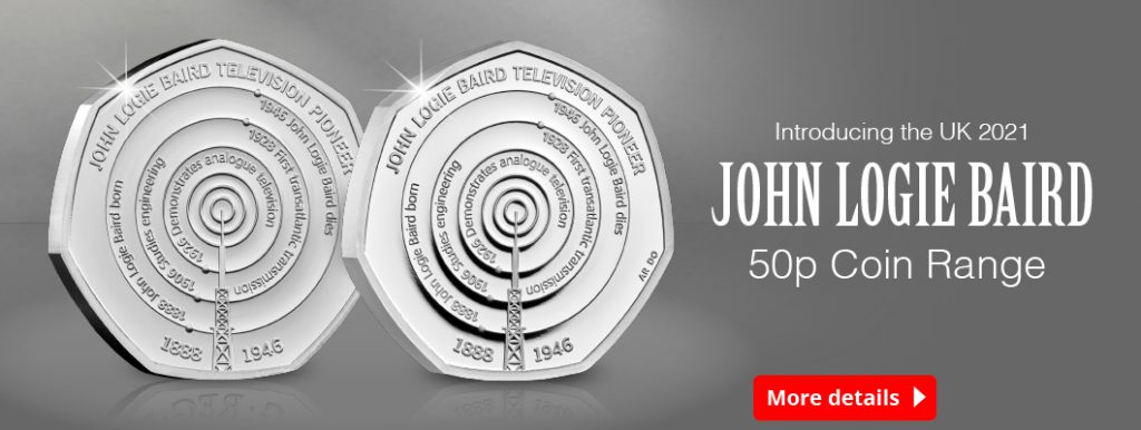 New UK 50p celebrates the ‘father of television’ UK 2021 John Logie Baird 50p Coin Homepage Banner 1024x386 - New UK 50p celebrates the ‘father of television’