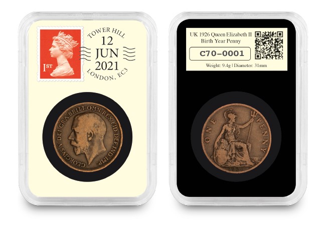 Why the Queen’s birthday changes day every year… Queens 95th Birthday Penny Datestamp Product page images 1 - Why the Queen’s birthday changes day every year…