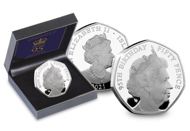 Queen's 95th Birthday Silver Proof 50p Coin