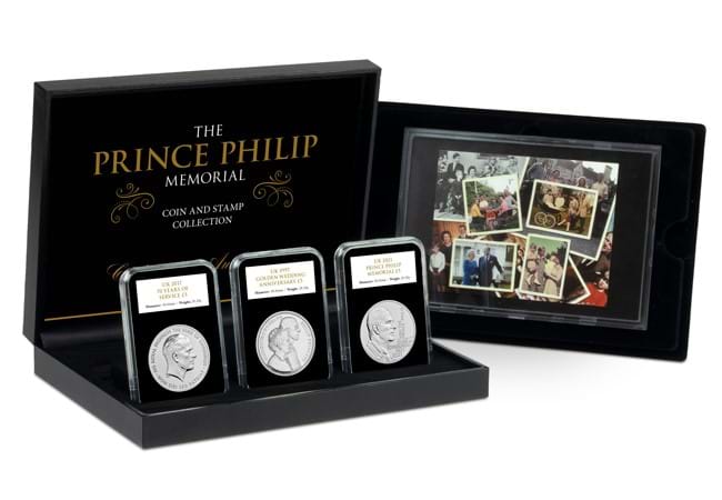 ls prince philip bu 5 trio slabs and stamp set 2 - Unboxing the perfect tribute to Prince Philip