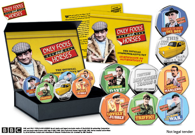 DN 2021 only fools and horses heptagonal medal set product images 2 - TROTTERS INDEPENDENT TRADING CO. SPECIAL - Brand new Only Fools and Horses Commemoratives released