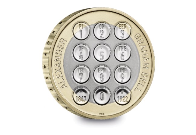 First Look: UK 2022 Commemorative Coin designs revealed! UK 2022 Annual Coin Set Design Reveal Alexander Graham Bell 2 Pound - First Look: UK 2022 Commemorative Coin designs revealed!