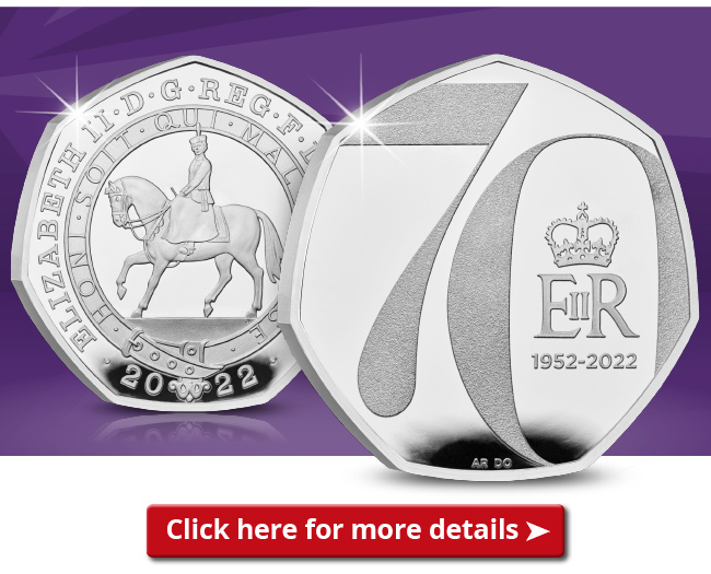 UK 2022 Platinum Jubilee 50p Range Email Image - Could this be the most sought-after 50p ever?