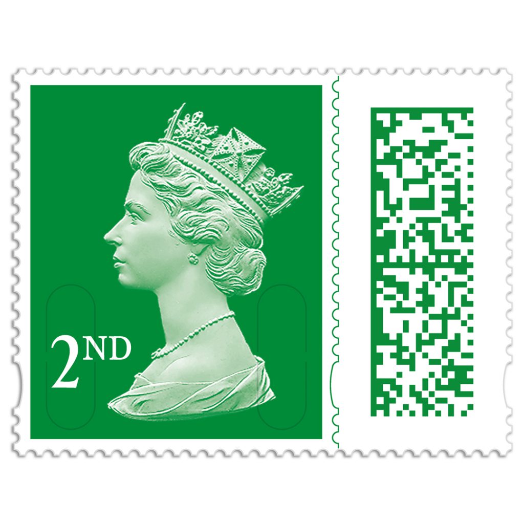2nd Class Stamp with barcode 1024x1024 - Royal Mail launches a digital stamp that allows you to send videos and messages with your post!