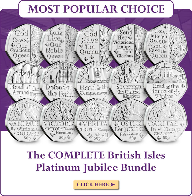 AT Platinum Jubilee 50p Sets Images V2 6 1 - How Elizabeth II became our Queen overnight: 8 facts you may not know about Her Majesty