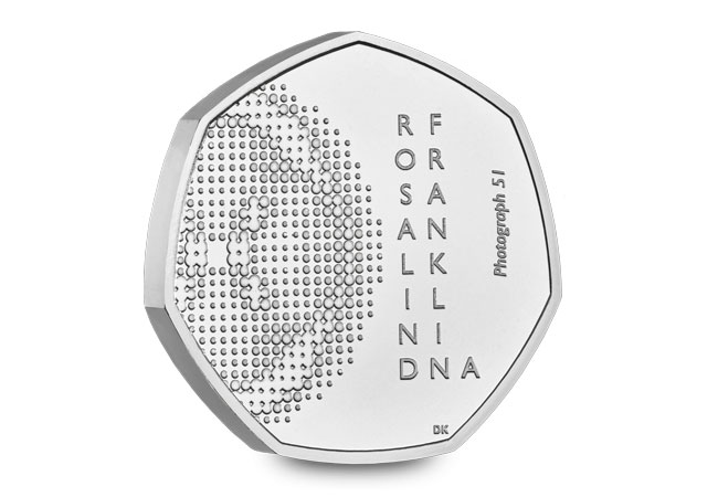 How women have been celebrated on Royal Mint coins - International Women's Day UK 2020 Rosalind Franklin 50p BU Pack product images coin reverse - How women have been celebrated on Royal Mint coins - International Women's Day