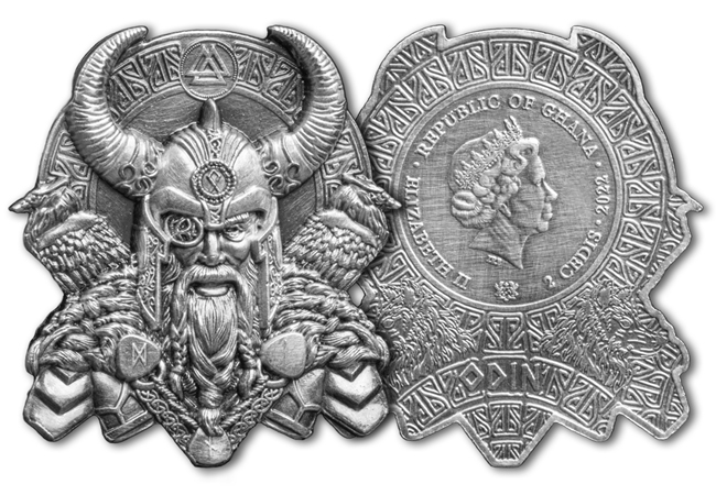 Odin Obverse Reverse - This Ultra High-Relief Coin Pair Will Leave You THUNDERSTRUCK