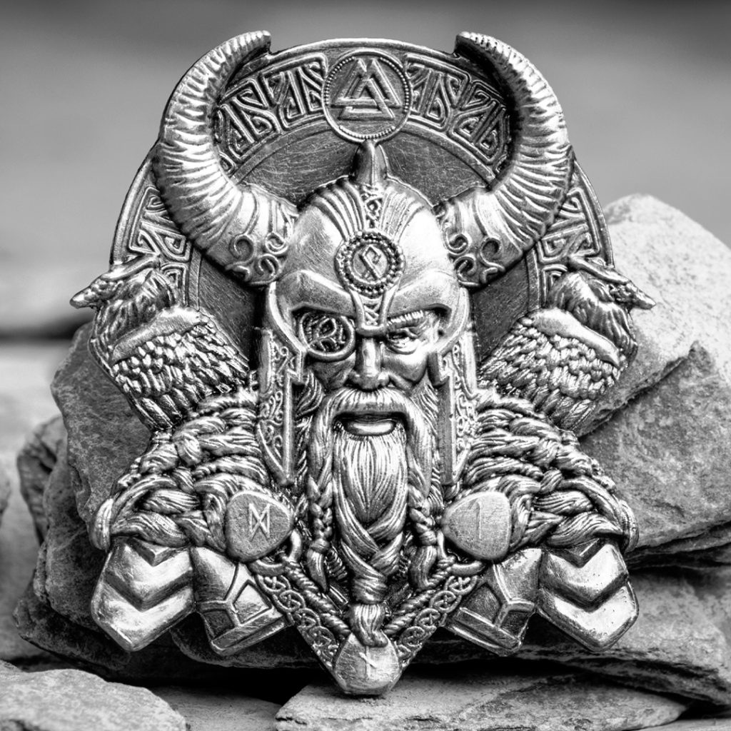 Odin Up Close 1024x1024 - This Ultra High-Relief Coin Pair Will Leave You THUNDERSTRUCK