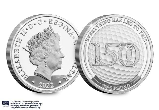 The 150th Open Silver Proof Round Pound