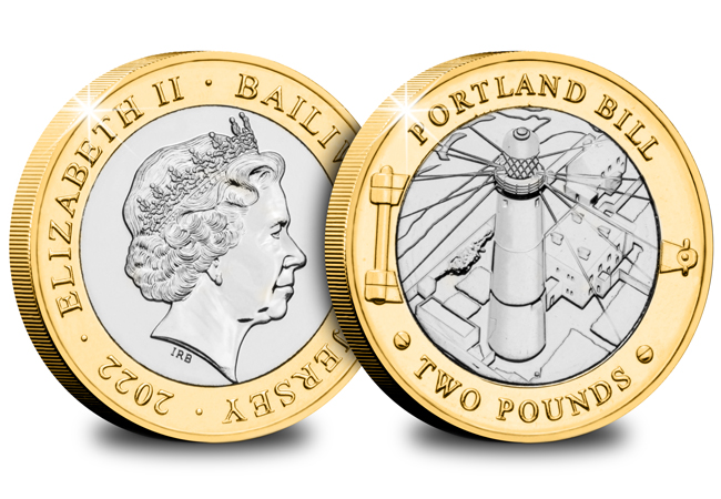 Portland Bill Lighthouse BU £2 Coin Obverse Reverse