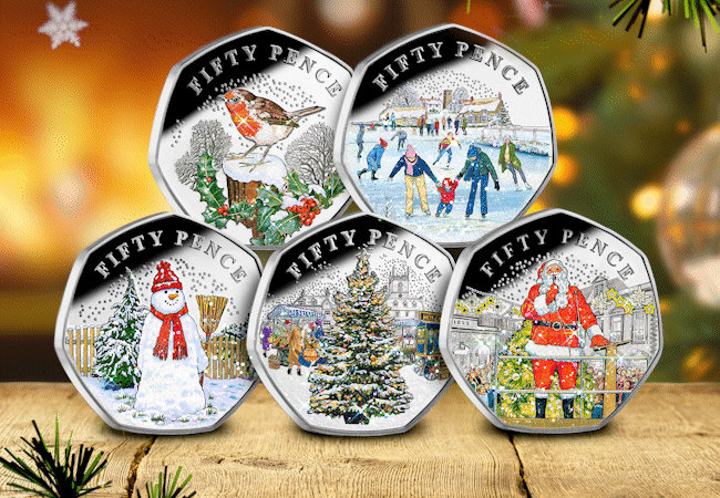Christmas 50ps GIF NO SPARKLE smaller 3 - Celebrate a Traditional Christmas with the NEW limited edition 50ps – just released for the festive season!