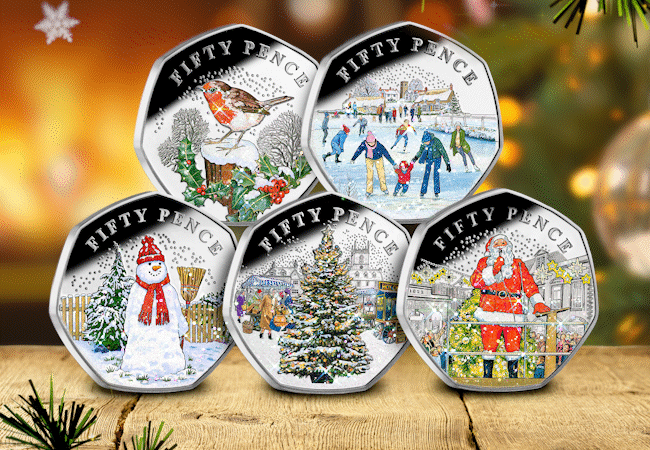 Celebrate a Traditional Christmas with the NEW limited edition 50ps – just released for the festive season! Christmas 50ps GIF NO SPARKLE smaller 3 - Celebrate a Traditional Christmas with the NEW limited edition 50ps – just released for the festive season!