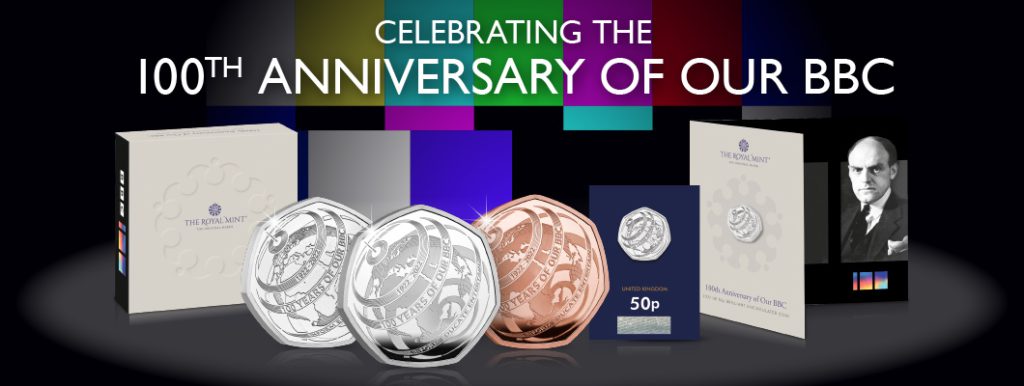 DN 2022 100th Anniversary of our BBC BU Silver Piedfort Gold 50p homepage banners 2 1024x386 - BREAKING NEWS &#8211; 50p celebrating 100 years of BBC sold out within 2 hours!