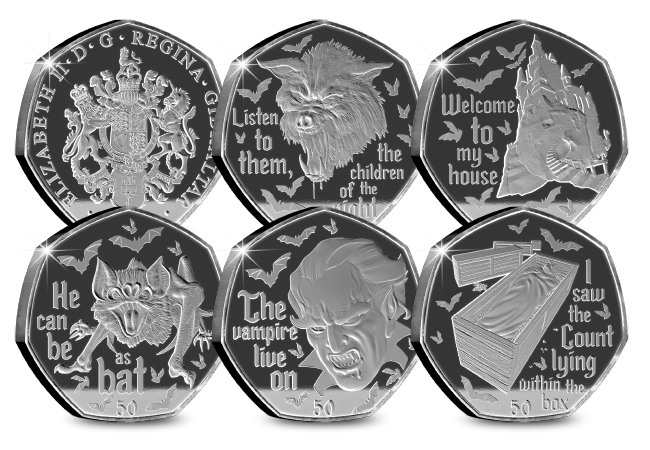 Check out these NEW Spooky Dracula 50ps – with one Sell-Out already! Dracula Silver Dark Proof Set - Check out these NEW Spooky Dracula 50ps – with one Sell-Out already!