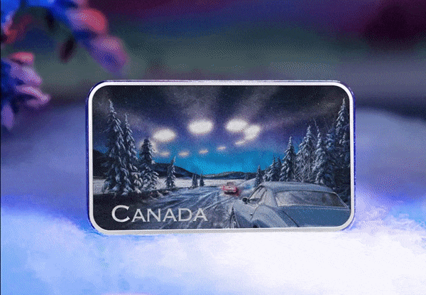 Discover the secrets of Canada’s unexplained phenomena with the BRAND-NEW 1oz Silver coin! Yukon Encounter shorter Smol - Discover the secrets of Canada’s unexplained phenomena with the BRAND-NEW 1oz Silver coin!
