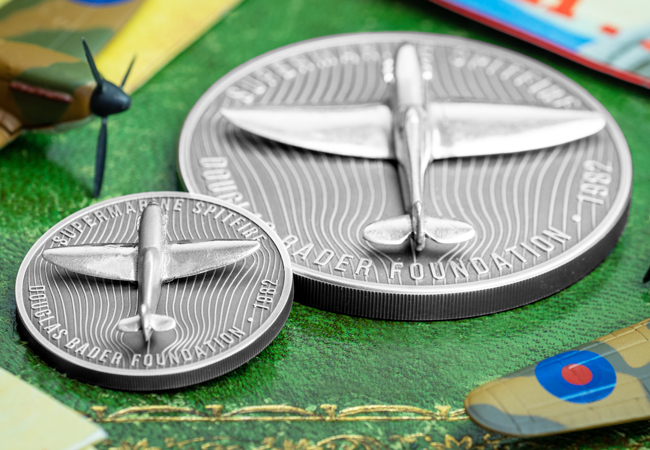 Honouring a legendary war hero — NEW Commemoratives issued to mark the 40th Anniversary of the Douglas Bader Foundation Spitfire 5oz Lifestyle 01 - Honouring a legendary war hero — NEW Commemoratives issued to mark the 40th Anniversary of the Douglas Bader Foundation