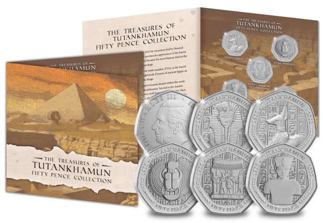 AT Tutankhamun British Isles 50ps Images V2 18 - New 50ps mark the centenary of the opening of Tutankhamun’s tomb &#8211; PLUS, the FIRST coins to feature the new official British Isles Portrait of King Charles III.