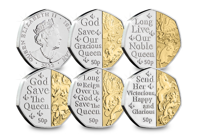 Dual-Plated British Isles National Anthem 50ps