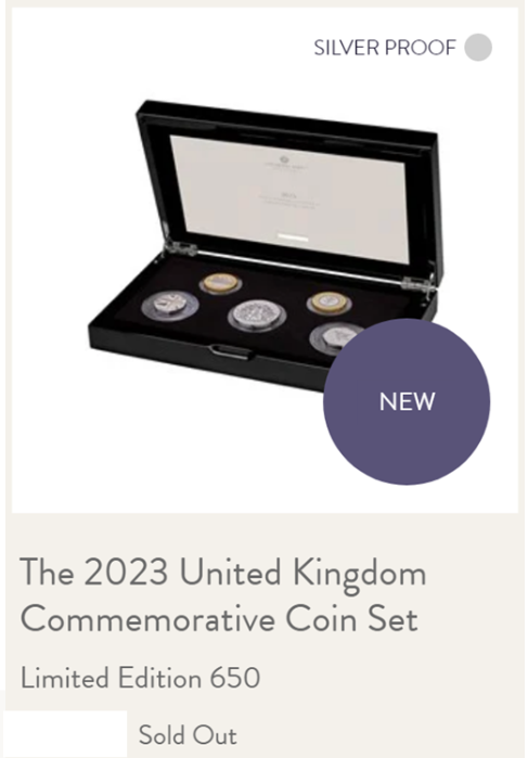 2023 Silver Proof Annual Set sold out at The Royal Mint