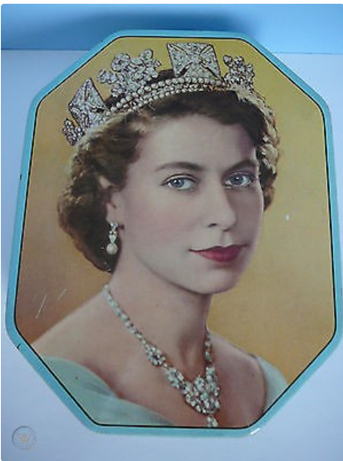 Queen Elizabeth II Coronation Toffee Tin 