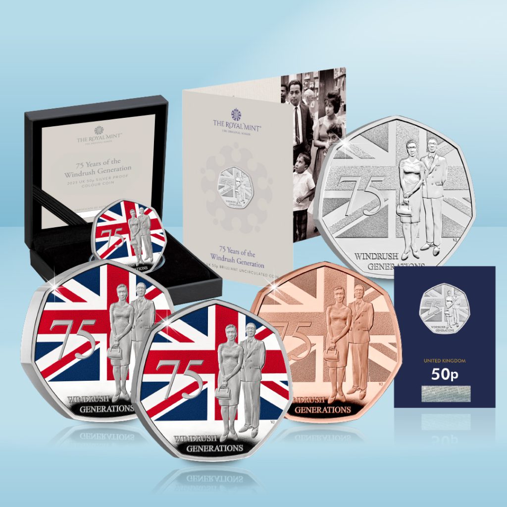 75 Years of the Windrush Generation Social Image 1024x1024 - Celebrate 75 years of Windrush with the BRAND-NEW UK coin range!