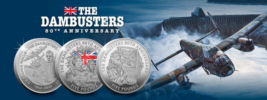 Dambusters 5 Range digital images 12 1024x386 - Prestigious NEW Dambusters £5 Coin Range