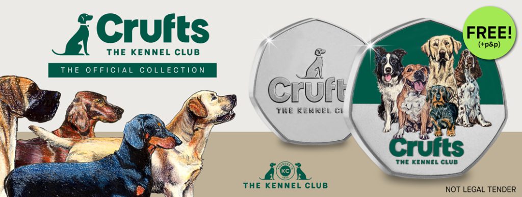 To celebrate 150 years of The Kennel Club - we have an offer for a FREE (+p&p) Crufts Commemorative. Available Now 