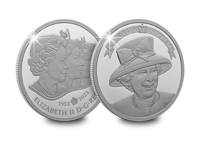 RCM Tribute to an Extraordinary Life SET digital images DY 5 - Paying Tribute to the Extraordinary Life of Queen Elizabeth II with Three Silver Coins