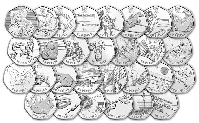 The 2012 Olympic 50p Coins