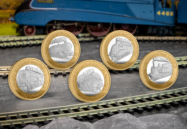 Railway 2 Silver Set Lifestyle 01 - Crafting History in Art: Exclusive Interview with Steve Wyse – The Creative Mind Behind The History of British Railways £2 Sets