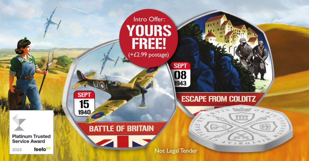 AT Britain at War Collection Starter BOB AND Colditz Commemoratives Images V2 2 1024x536 - Exclusive Interview with Neil Roberts – The renowned military artist behind the NEW Britain at War Commemorative Collection