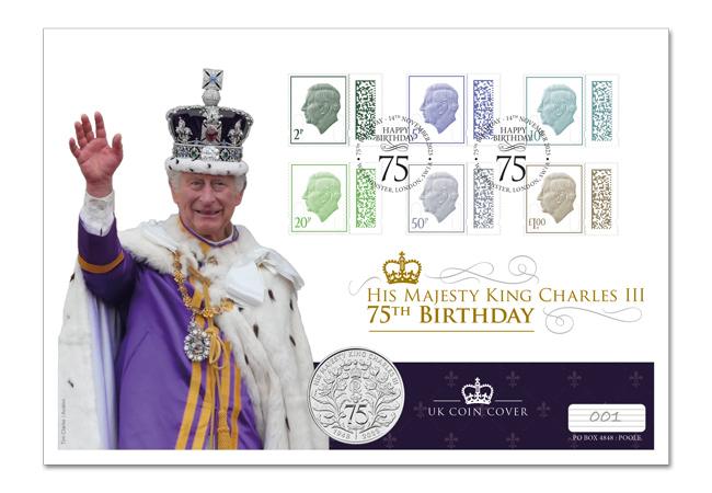 KCIII 75th Birthday BU Cover Front  - Celebrating King Charles III’s 75th Birthday with The Royal Mint