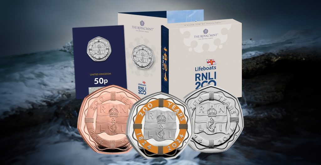 range image 2 1024x528 - Celebrating 200 Years of Bravery at Sea: The New UK 2024 RNLI 50p Coin