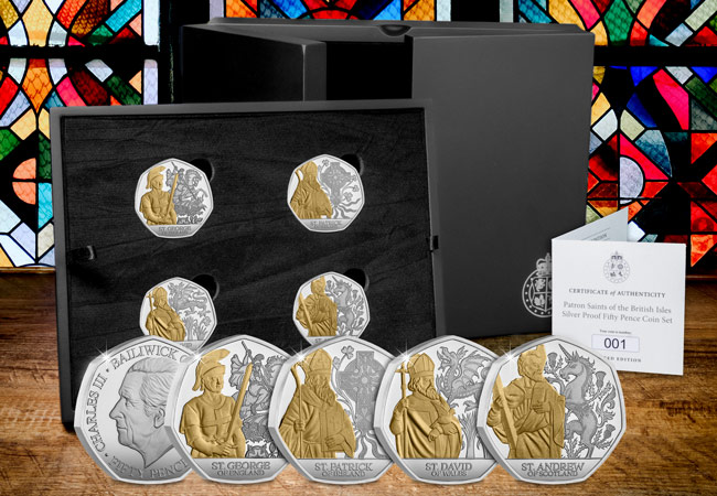 Patron Saints Silver 50p Set Lifestyle 01 - A closer look: the best way to celebrate YOUR Patron Saint this year&#8230;