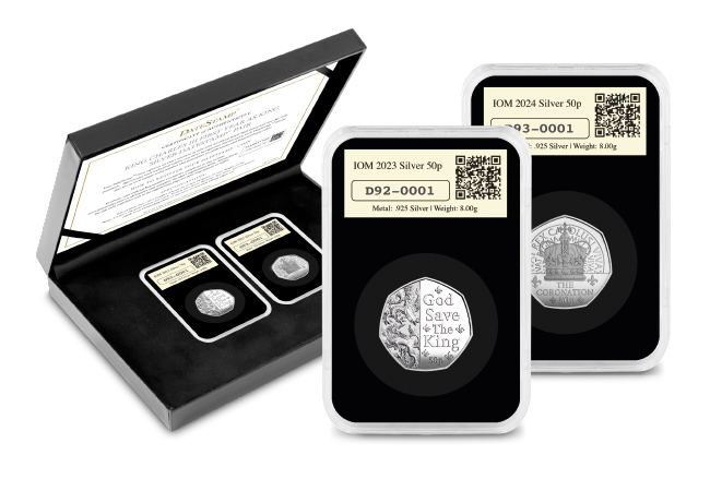 Celebrating the inaugural year of King Charles III DN 2024 Datestamp KCIII First Year as King pair set product images DY amend 4 - Celebrating the inaugural year of King Charles III