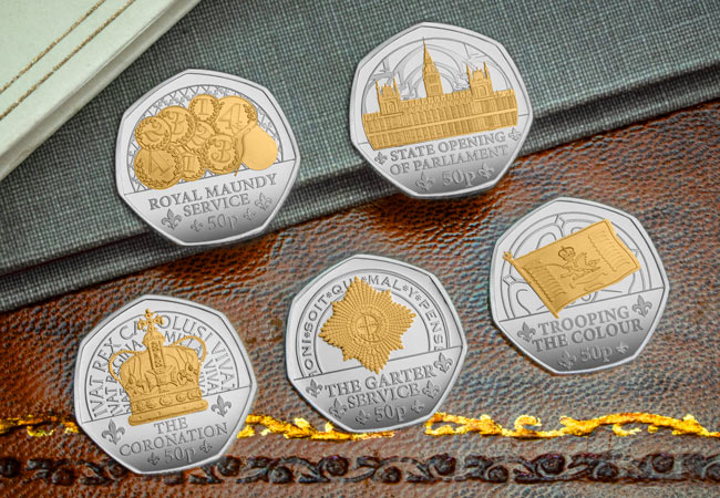 Celebrating the inaugural year of King Charles III KCIII Inaugural Year Silver 50p Set Lifestyle 02 - Celebrating the inaugural year of King Charles III