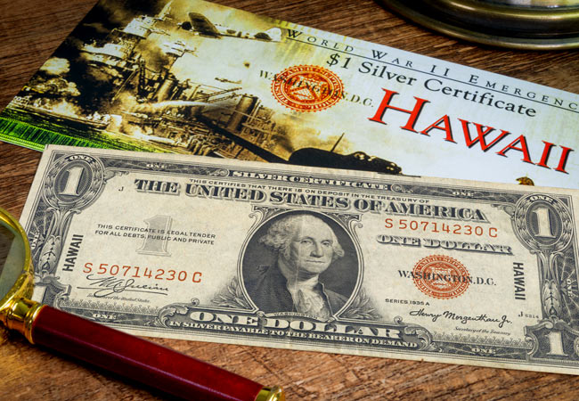 US WWII Hawaii 1 Dollar Banknote Lifestyle 02 - Homepage