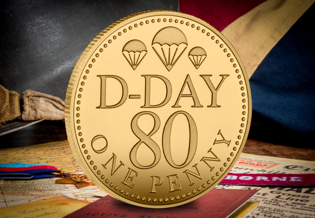 D Day 80th Gold Penny Lifestyle 01 - The Gold Pennies being parachuted out of an original WWII Dakota