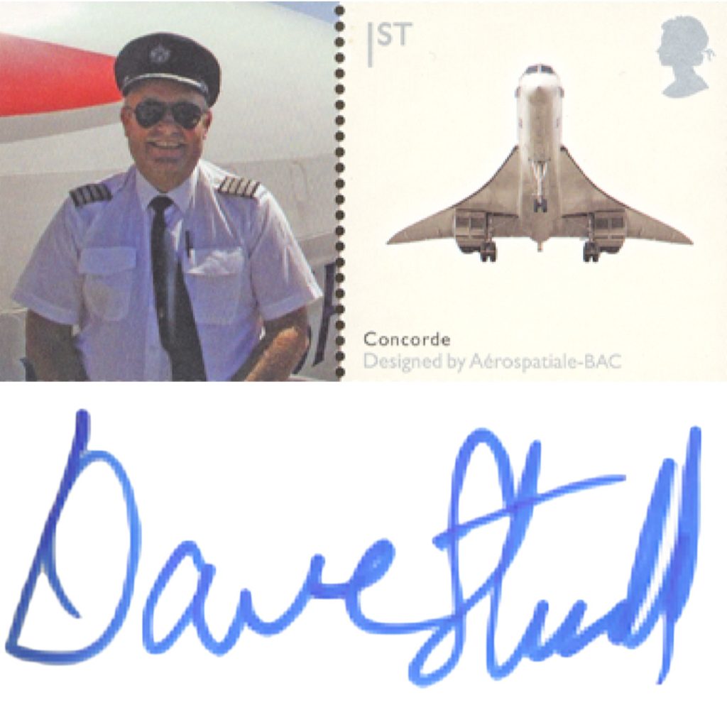 Pilot and signature David Studd 1024x1024 - Bringing Aviation History Home &#8211; The Concorde Signed Frames